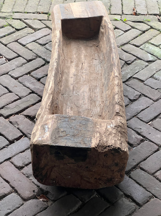 Oude houten Trog