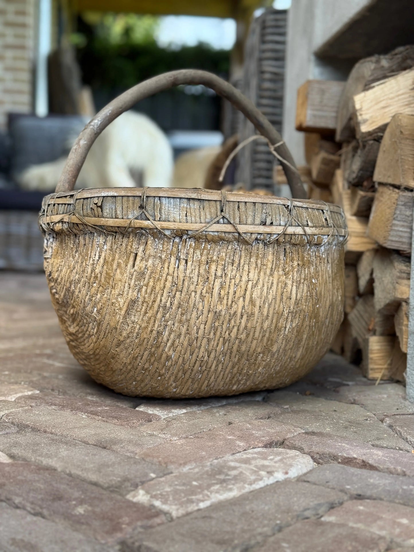 Old Chinese Picking Basket