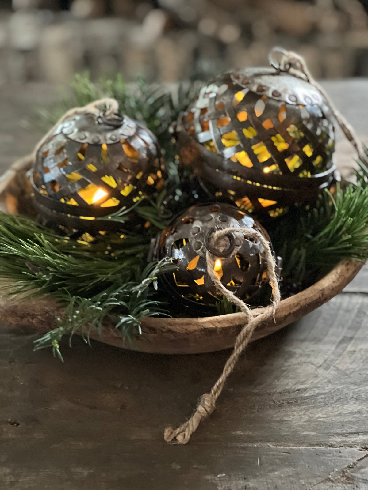 Dekokugeln Mini, Set à 3 Stück – Landelijkhuisje