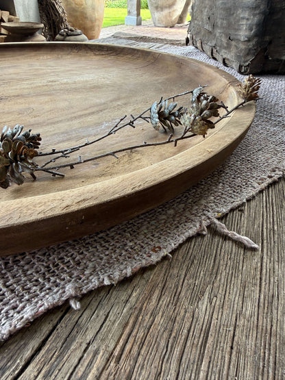 Platte Houten Schaal XXL