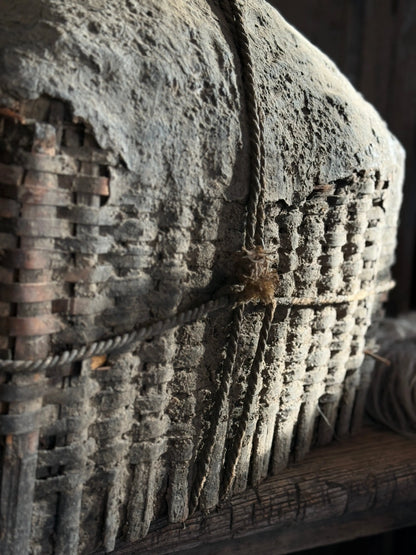 Authentic Clay Basket Wrapped with Wire XXL - Trapa Living (12)