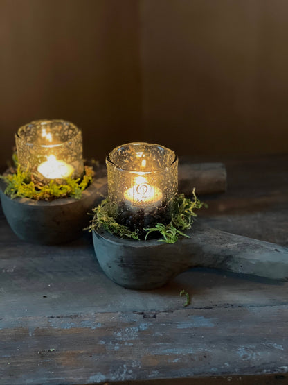 Cadeauset | Set houten lepels & Windlichten Mooss