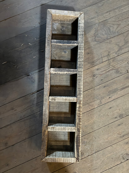 Wooden Box, 5 Compartments