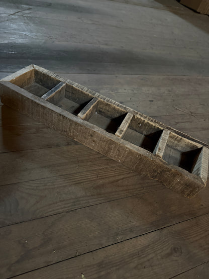 Wooden Box, 5 Compartments