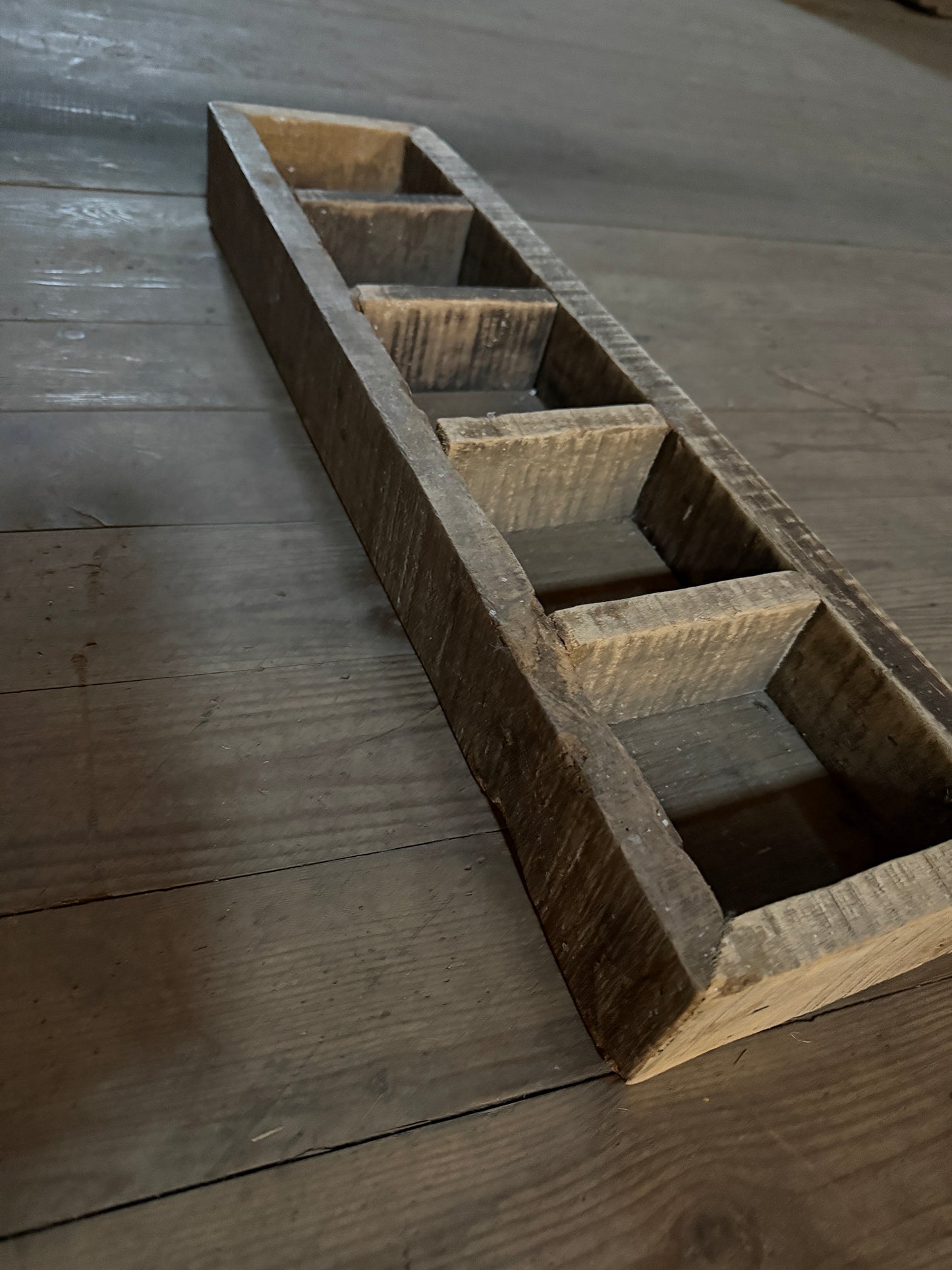 Wooden Box, 5 Compartments