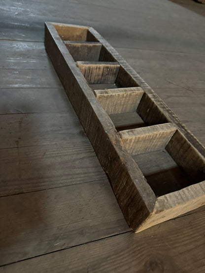 Wooden Box, 5 Compartments