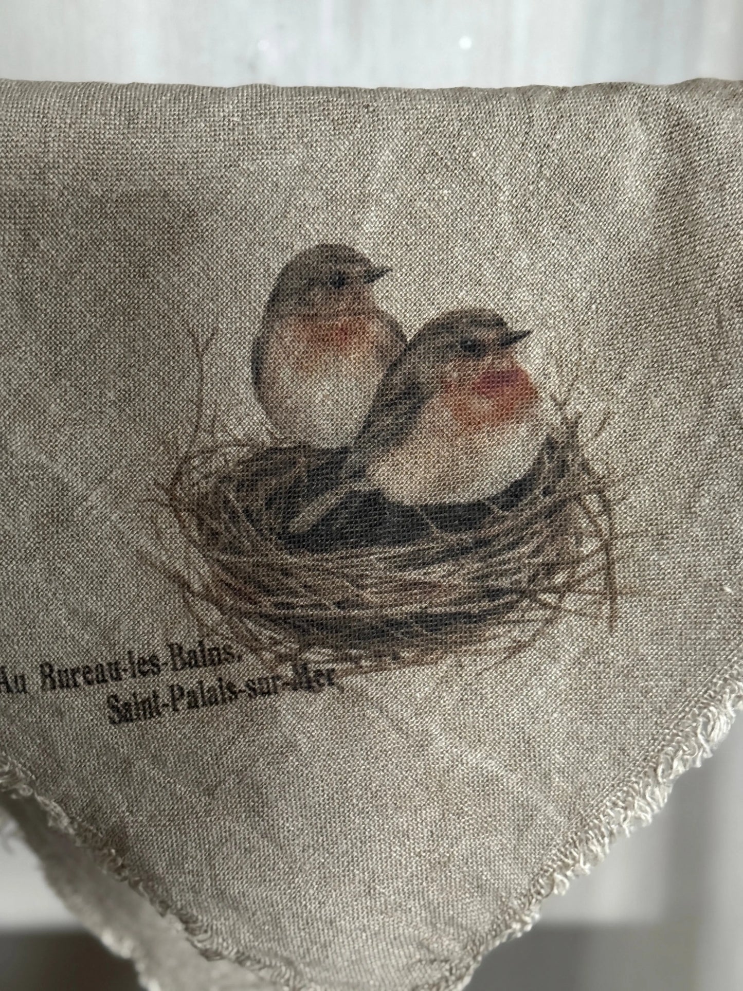 Shabby chic cloth "Robin's nest"