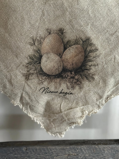 Shabby doek "Eieren"
