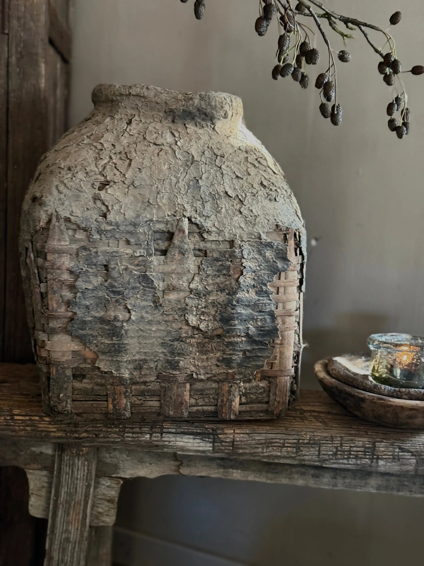 Authentic Old Clay Basket - Trapa Living (05)