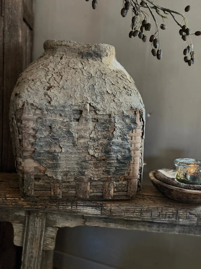 Authentic Old Clay Basket - Trapa Living (05)