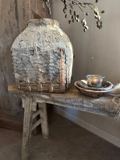 Authentic Old Clay Basket - Trapa Living (05)