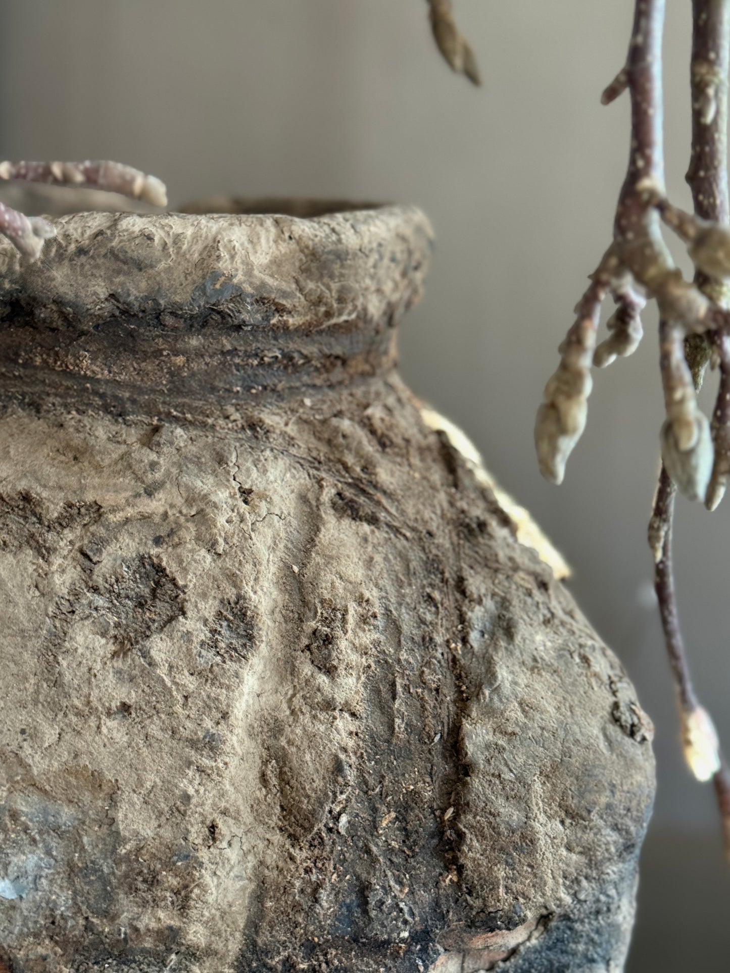 Authentic Clay Basket with Veins (04)