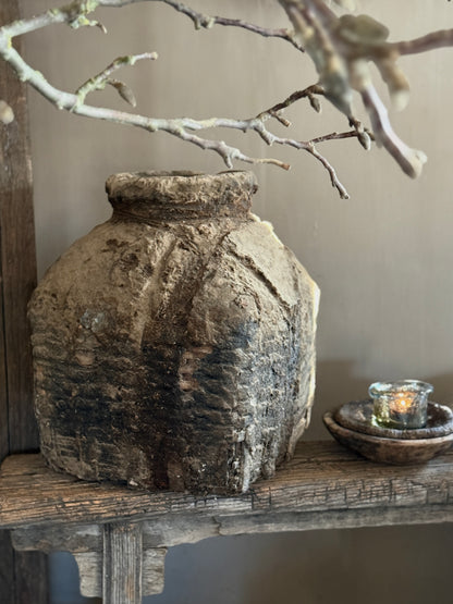 Authentic Clay Basket with Veins (04)