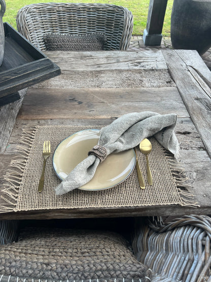 Napkin rings, Natural, set of 6 pieces