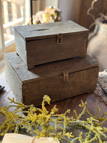 Wooden box Aura Peeperkorn – sturdy and rustic