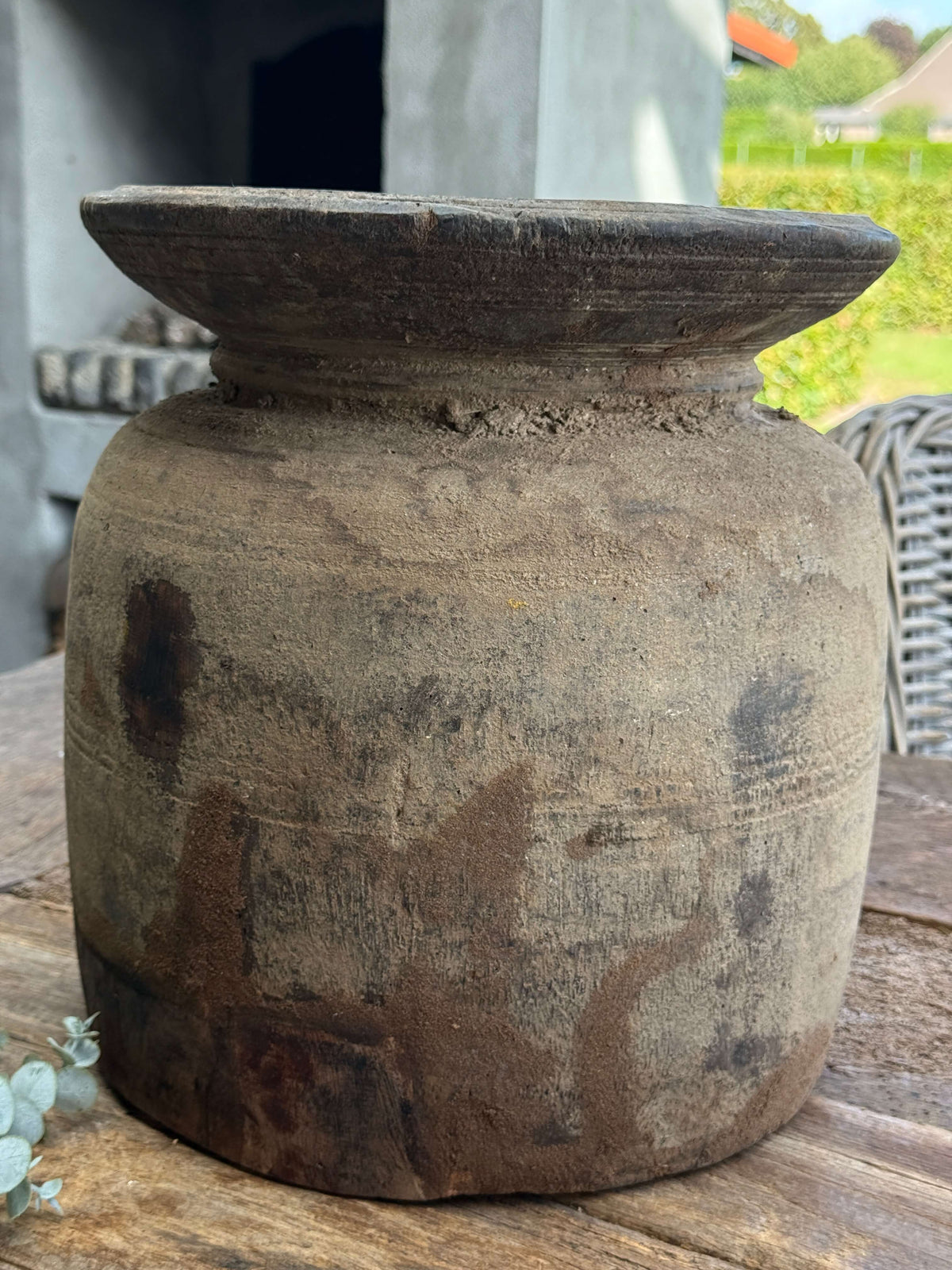 Nepalese pot/vaas – oude pot uit India