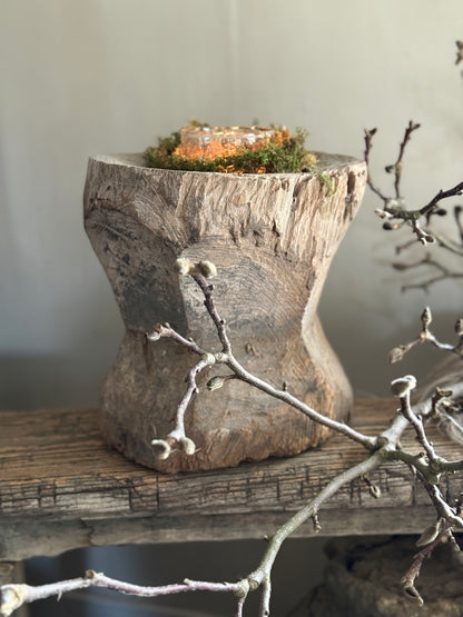 Oude Houten Vijzel – India, Inclusief Windlicht