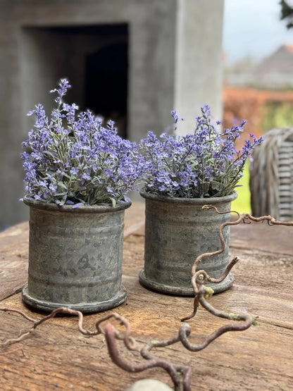 Artificial Lavender Bunch – Gray Leaf with Purple Flower