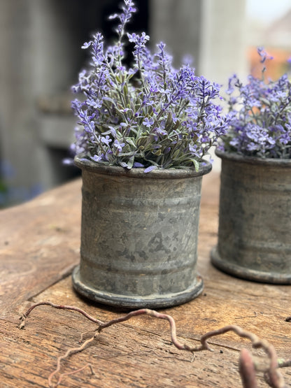 Artificial Lavender Bunch – Gray Leaf with Purple Flower