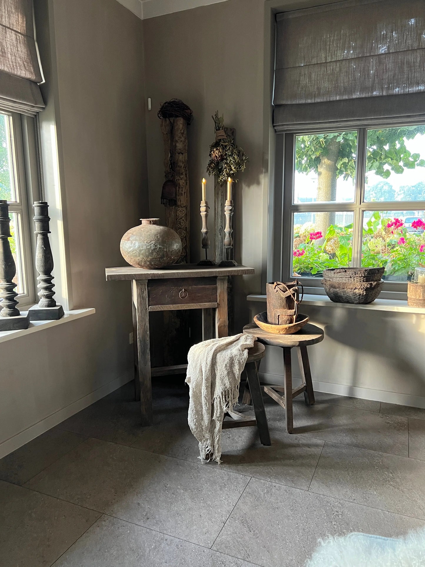 Side table Driftwood with 1 drawer - Trapa Living