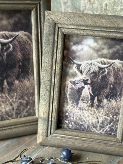 Wooden Photo Frame Brown/Gray