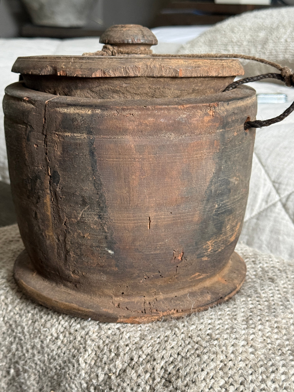 Nepalese pot met deksel-(LH22)