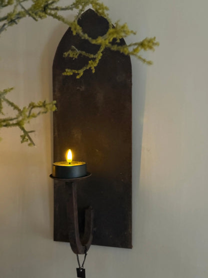 Aura Peeperkorn Wall Sconces – Iron with Rusty Finish