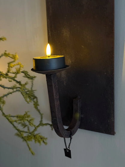 Aura Peeperkorn Wall Sconces – Iron with Rusty Finish