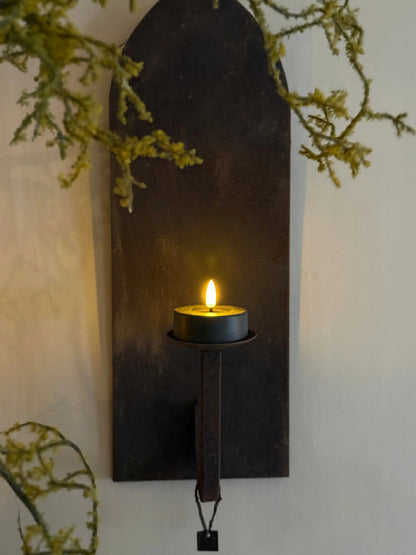 Aura Peeperkorn Wall Sconces – Iron with Rusty Finish