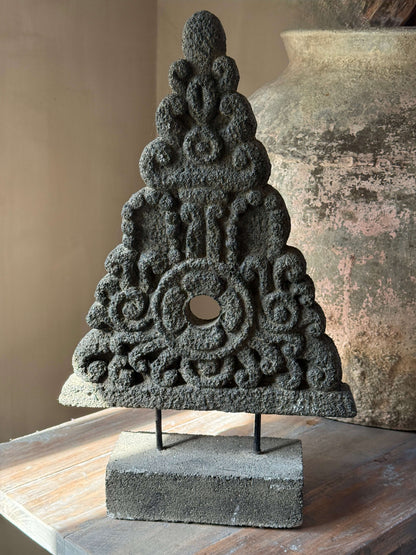 Ornament Bali lavastone – Large