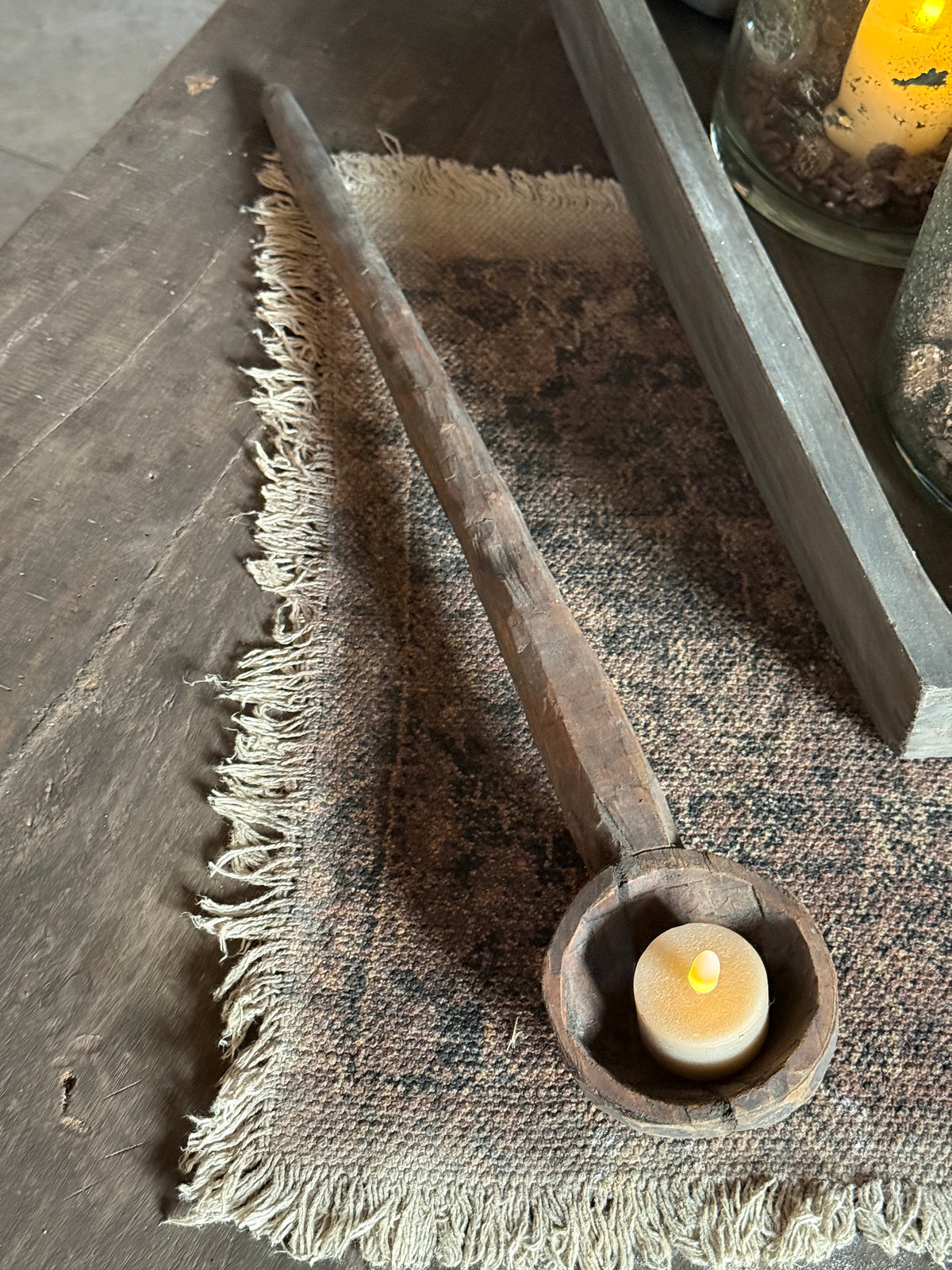 Houten lepel Aura Peeperkorn- (LH3A)