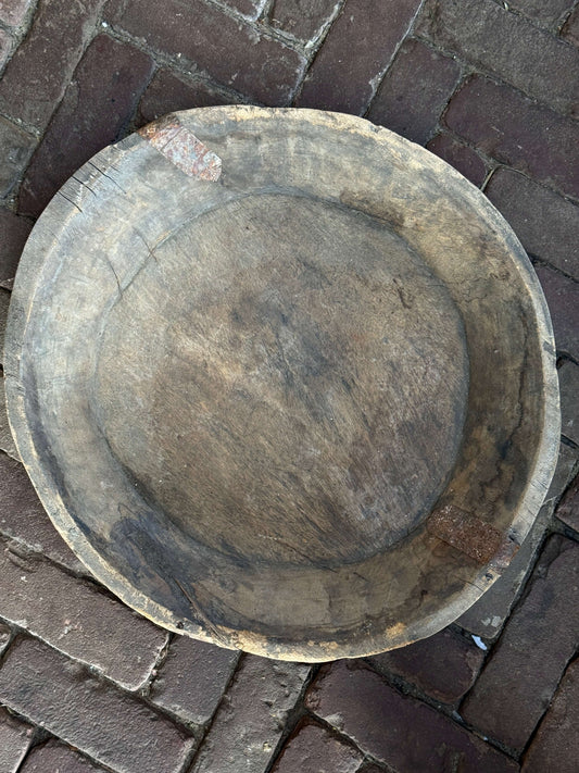 Alte Holzschale aus Indien – Trapa Living -(LH8B)