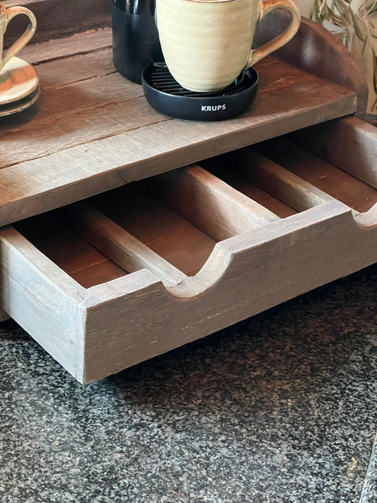 Kaffeetablett mit Schublade, XL – Trapa Living