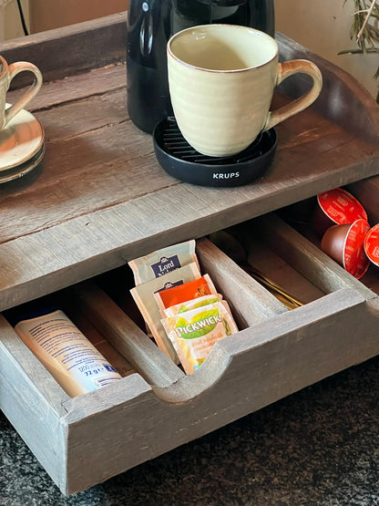 Coffee tray with drawer, XL - Trapa Living