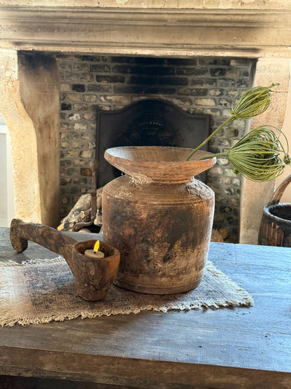 Oude Nepalese Pot/ Vaas- (LH39)