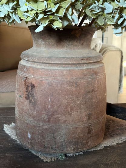 Oude houten Naga pot XXL- (LH1C)