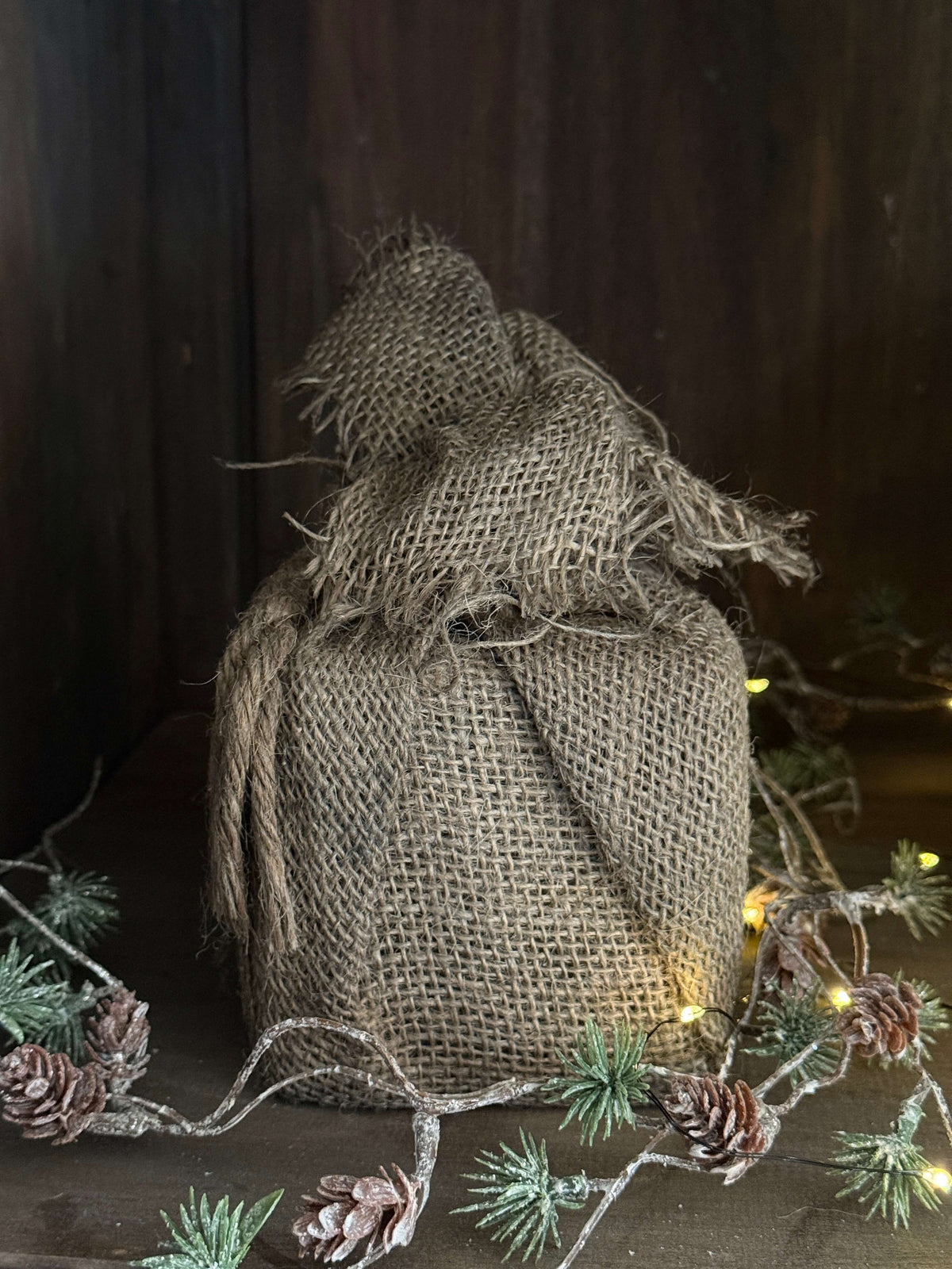 Jute gift bag with coins - San7