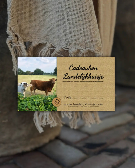 Cadeaubon Landelijkhuisje
