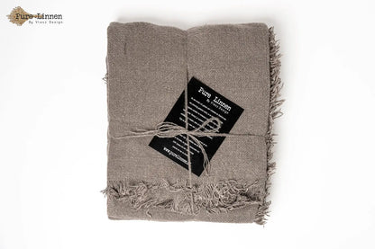 Tablecloth Straight 100% linen "Hadassa" Grey