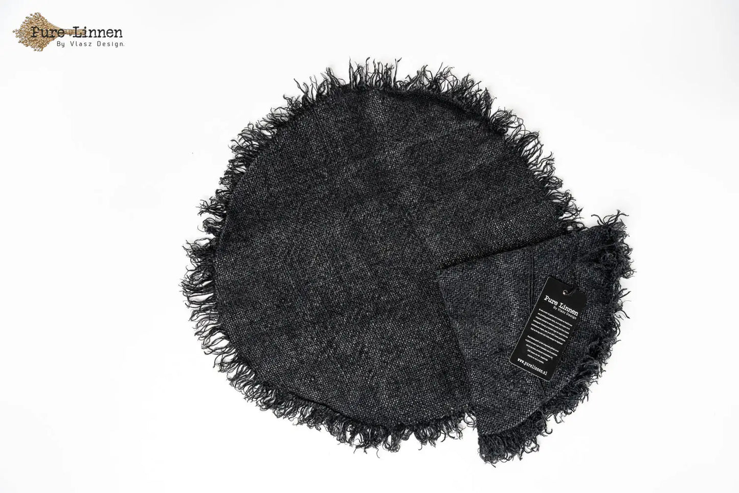 placemats Round 100% linen "Jara" Stonewash