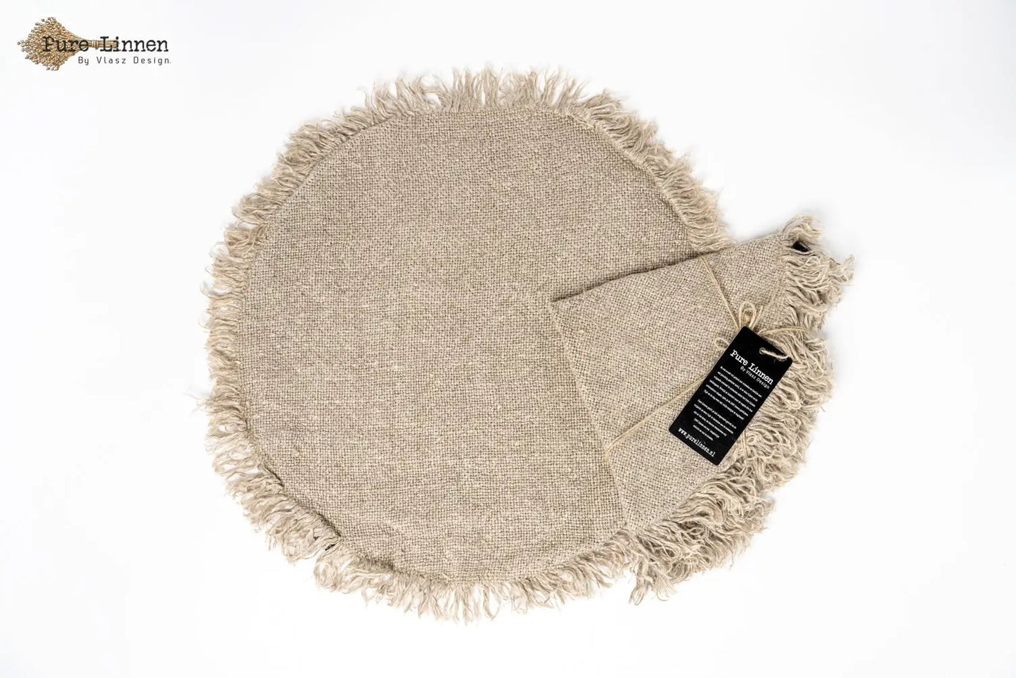 Placemats Rond 100% linnen "Ize" Naturel