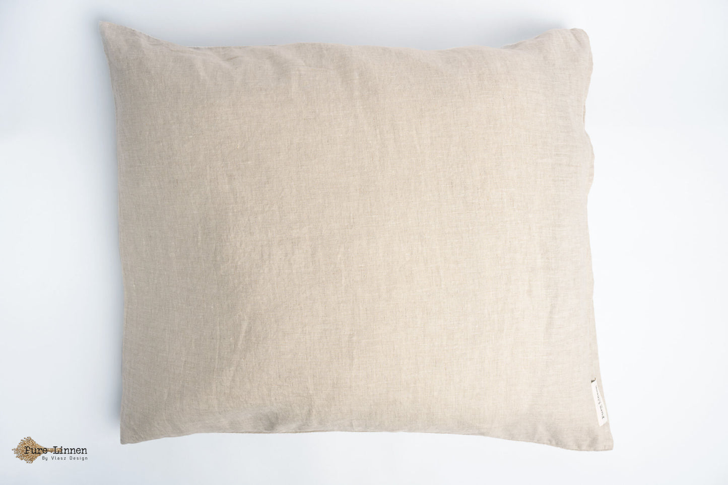 Linen Pillowcase Natural/Tuck-in Strip - Pure Linen