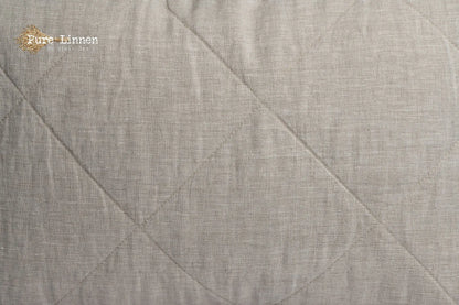 Linen Bedspread Natural/Diamond - Pure Linen