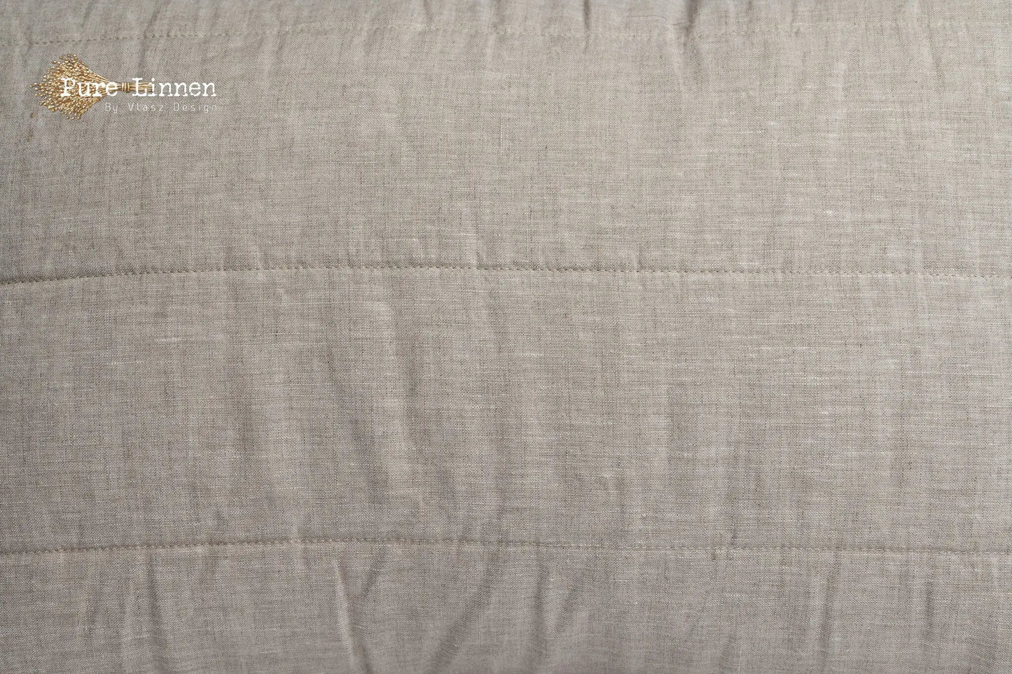 Linen Throw Pillow Natural/Stripes - Pure Linen