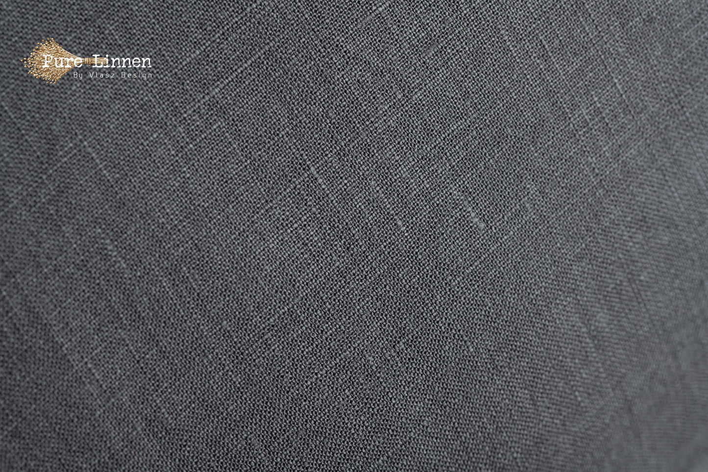Linen Duvet Cover Dark Gray/Buttons - Pure Linen