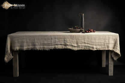 Tablecloth Straight 100% linen "Julia" Natural