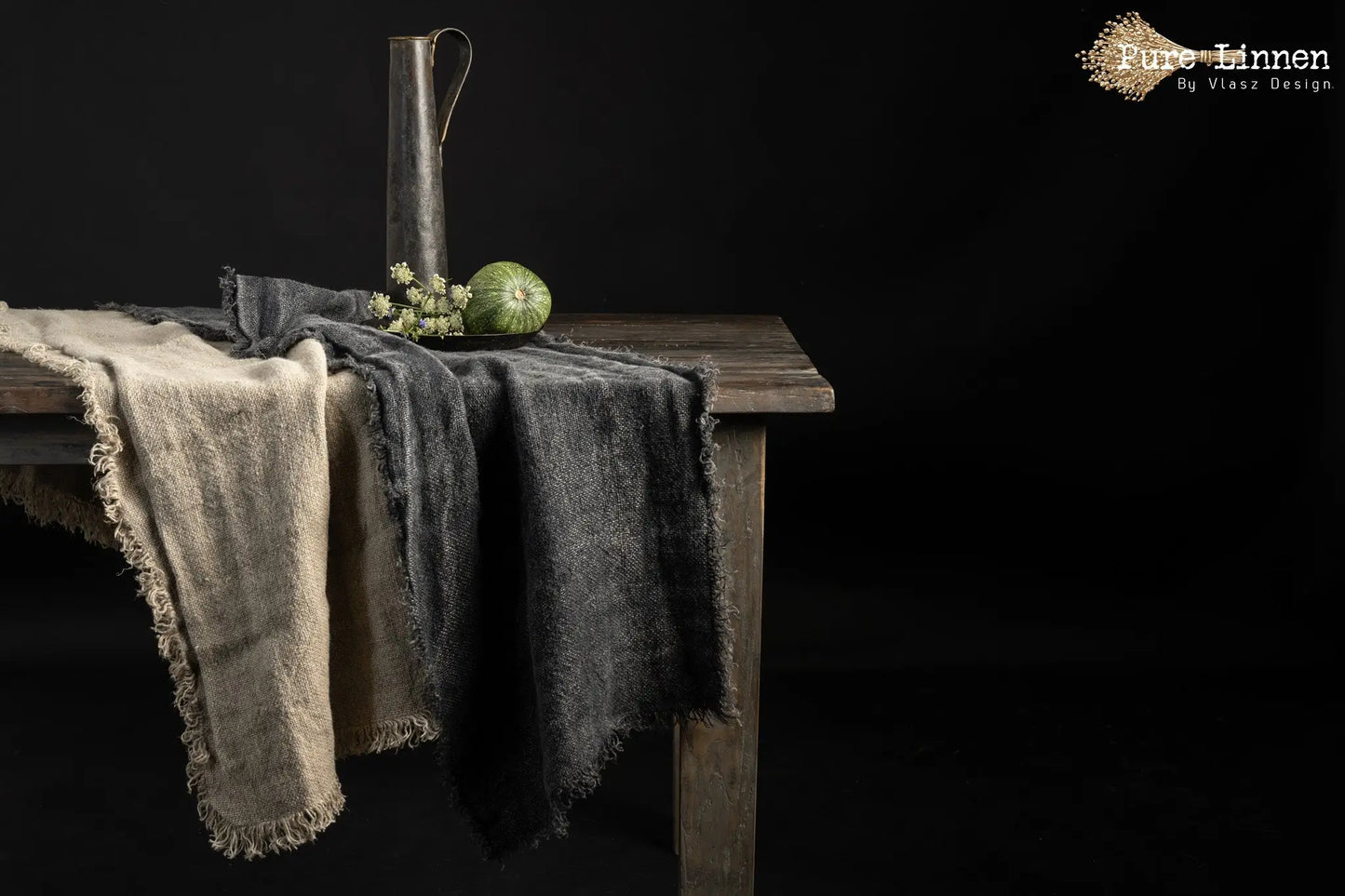 Tischläufer/Tischläufer 100% Leinen "Sifra" StoneWashed