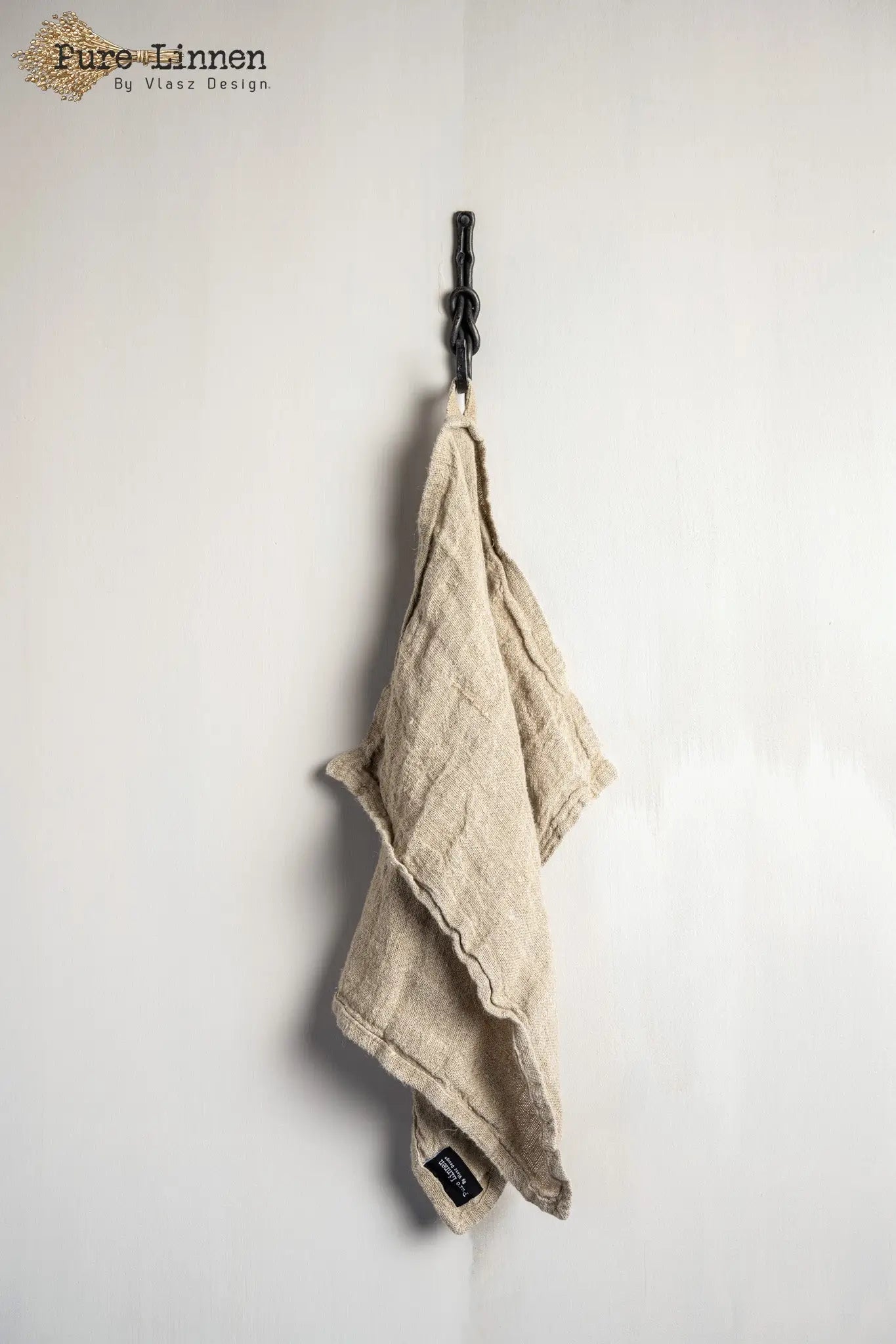 Geschirrtuch Tabita 100 % Leinen Natur mit Schlaufe – Pure Linnen