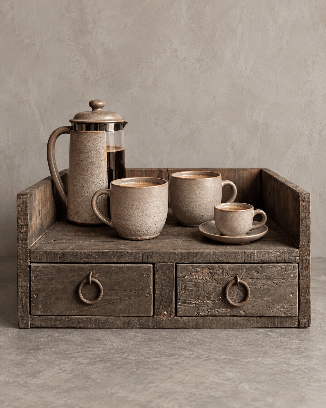 Gruttersbak met 2 lade- Driftwood