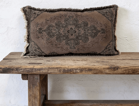 Shabby Kussen Kelim Bruin-60x40 cm.